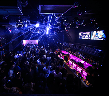 Dancefloor packed with people at Disco 69